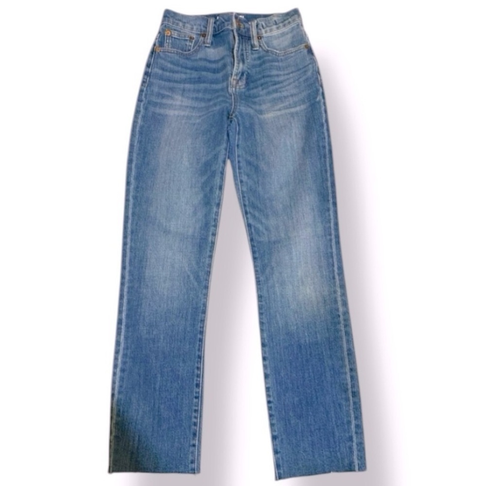 MADEWELL The Perfect Vintage Jean Women’s Size 23 Raw Hem Denim - Picture 2 of 14
